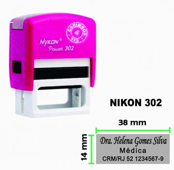 Carimbo Nykon 302 (consulte cores disponíveis)